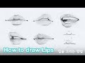 How to draw lips by chommang tutorial