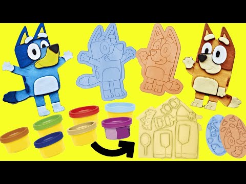 Bluey and Bingo DIY Clay Characters at School! Crafts for Kids