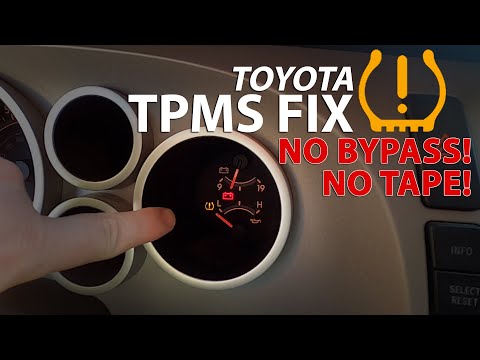 FIX! TPMS Low Tire Pressure Light - 2008 Toyota Tundra - NO BYPASS!