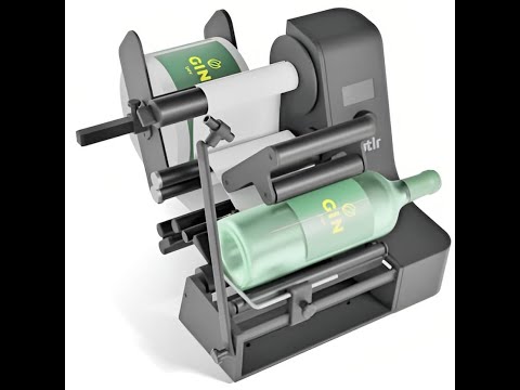 Напівавтоматичний аплікатор етикеток для пляшок  Labelmate Botlr, видео 1