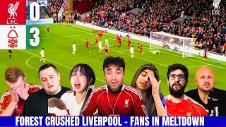 LIVERPOOL FANS DEVASTATED | REACTION TO LIVERPOOL 0-3 NOTTINGHAM FOREST | PREMIER LEAGUE