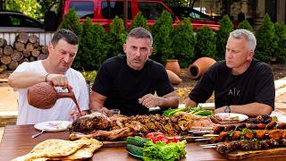 LAMB KEBAB and A FRIENDLY FEAST.