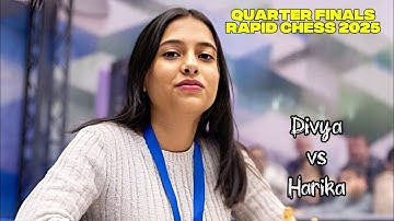 GM Harika Dronavalli vs IM Divya Deshmukh | Fide World Rapid Women