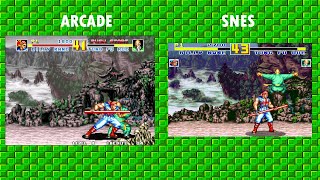 Arcade Vs SNES - Fatal Fury Special