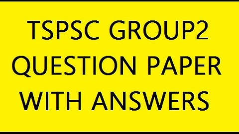 GROUP2 TSPSC  PAPER - 2 (11-11-2016) ANSWER KEY WITH QUESTION PAPER | TSPSC GROUP2 KEY
