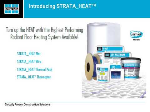 Laticrete Strata Heat Product Webinar