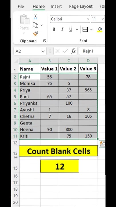 how-to-count-blank-cells-in-ms-excel-shorts-youtube