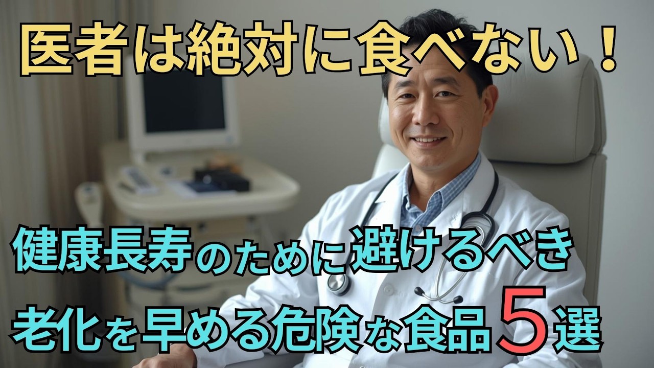 【シニア 雑学】医者が避ける食べ物！ 病気にならないために 健康寿命 を考えて 避けるべき 老化を早める危険な食品 5選 【 健康 長寿 】
