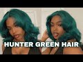 HOW TO: HUNTER GREEN HAIR | AFFORDABLE HAIR FT ISEEHAIR
