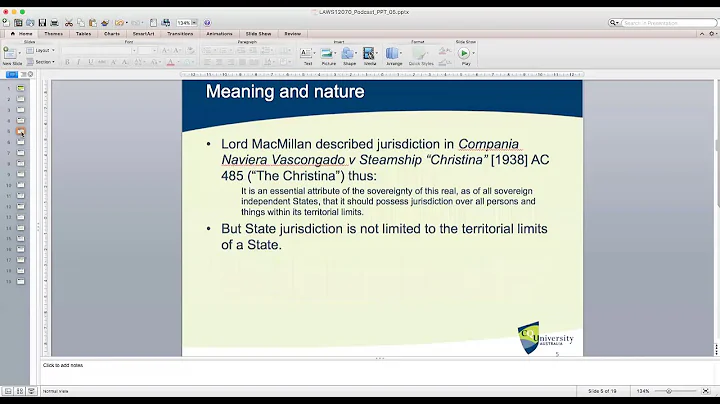 LAWS12070 Week 5 Podcast: Jurisdiction