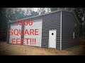 30x40 metal building finished IN 2 DAYS!