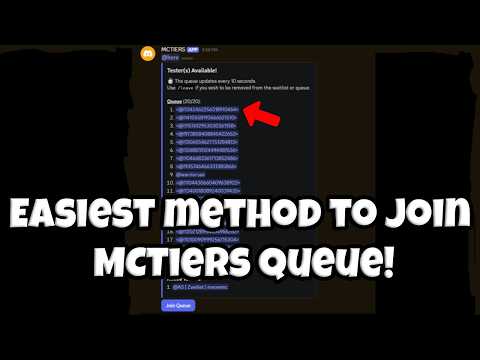 Easiest Method To Join MCTiers Queue!