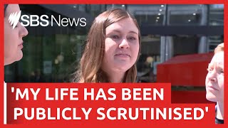 Brittany Higgins speaks after Bruce Lehrmann trial is aborted | SBS News