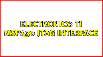 Electronics: TI MSP430 JTAG Interface