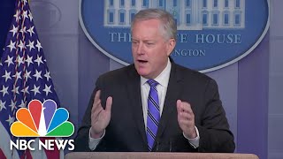 Meadows: Democrats ‘Going In The Wrong Direction’ On Coronavirus Aid Negotiations | NBC News NOW