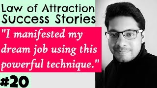 MANIFESTATION #20: Attracted Dream Job using Powerful Technique - Law of Attraction Success Series