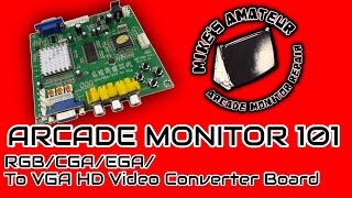 Arcade Monitor 101 - GBS 8200 CGA/EGA To VGA Converter - Tips And Tricks
