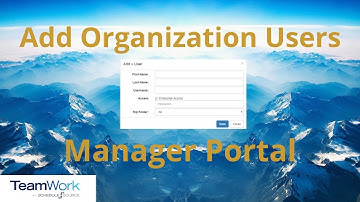 TeamWork 5 Manager Tutorial: How to Add and View Organization Users