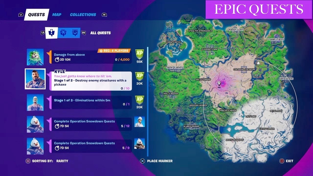 Epic Quest Fortnite Season 5! Kyle Ragnarock Tomatohead Part 5! YouTube