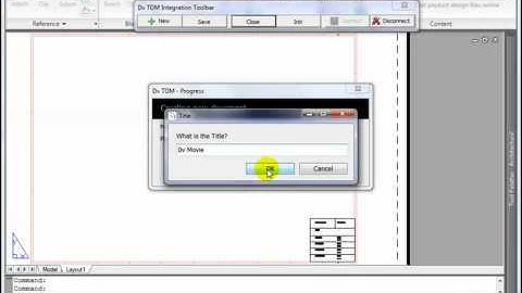 Integrating AutoCAD with Dv TDM Demonstration Video by Practical Programs