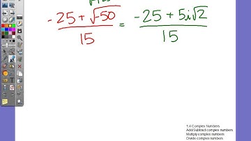1.4 Complex Numbers - Perform operations with square roots of negative numbers (example 2)
