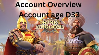 Account Overview Ep3 | KD3489 | AAD33 | Rise of Kingdom