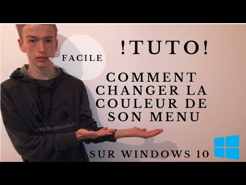 Vidéo: Comment Changer La Couleur Du Menu