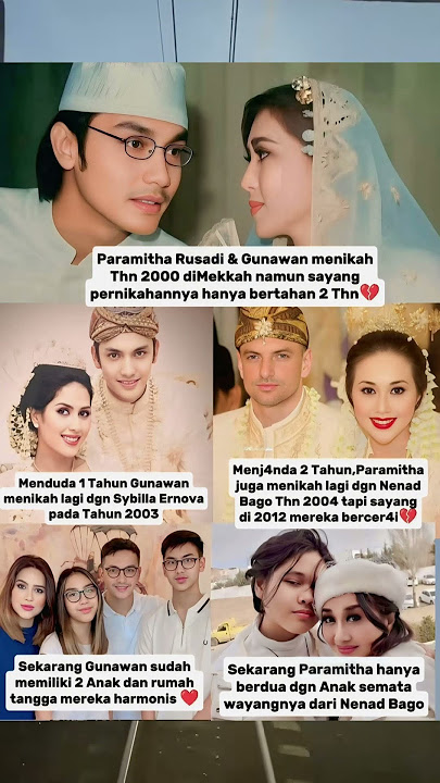 perjalanan kisah cinta paramitha rosady dan gunawan. #selebriti # #paramitharusady  #artis #viral