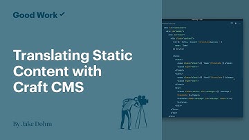 Translating Static Content with Craft CMS
