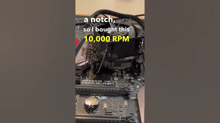 This Actually Worked! 10K RPM CPU Cooler! #shorts #pc #pcgaming #computer #pcbuilding