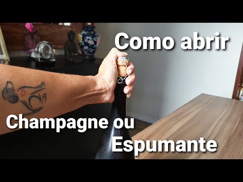 Vídeo: Como Beber Champagne Sem Abrir A Garrafa