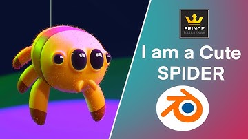 I am a Spider | Fun facts for kids | Blender 3D model and animation