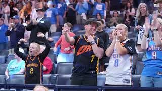 Watch OKC Thunder fans get loud at 'Loud City Live' watch party at Paycom