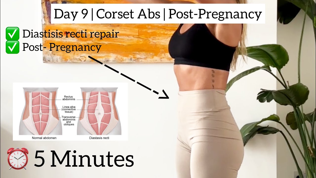 Day 9: Corset Abs training - Your 10-Day Flat Tummy Post-pregnancy exercise  program. Kimmyfitness 