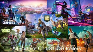 All Fortnite Chapter 4 Trailers (1-OG)