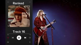 Taylor Swift - Track 16 Ranked | my personal favorites