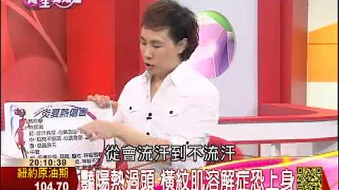 热出一身病7-2：横纹肌溶解症　恐致多重器官衰竭 | 养生我知道 | 三立财经台CH88 - 天天要闻