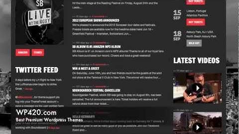 SoundBoard Music Wordpress Theme Demo