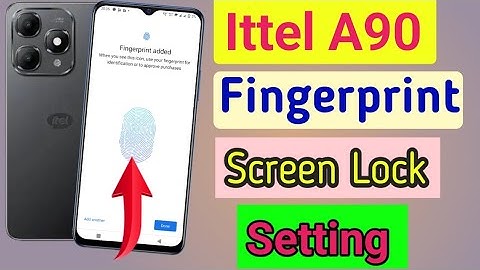 Itel a90 fingerprint screen lock | fingerprint lock setting in Itel a90 | Itel a90 pattern lock