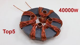 Free Energy 250V Generator Top5 copper coil light bulb electric 50KV Transformer ideas for Home