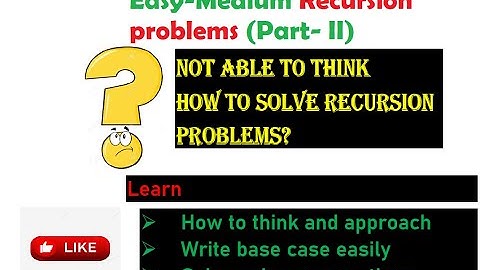 Recursion (Part- 2) in JAVA, C++, Python