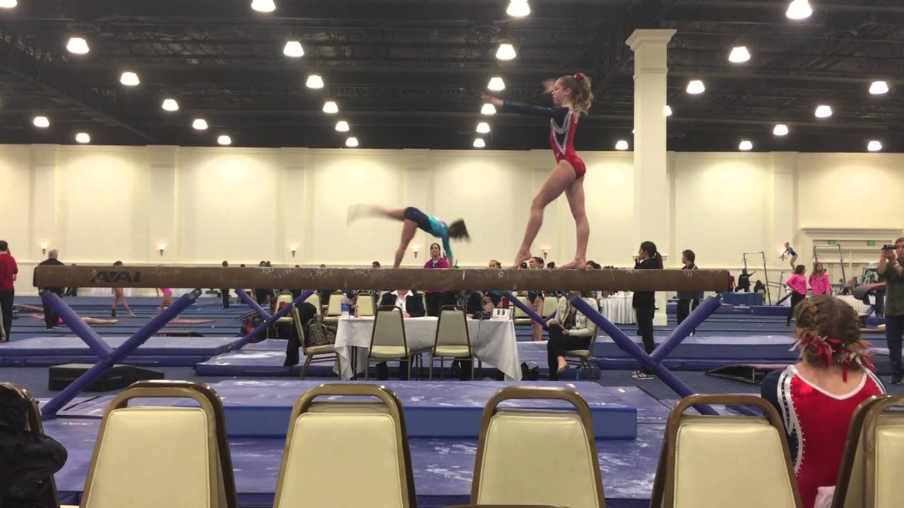 Sarah Clark Gymnastics Level 9 Beautiful Beam Routine Level 9
