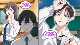 [Manga Dub] My step-sister looked down on me until I took off my glasses…[RomCom]