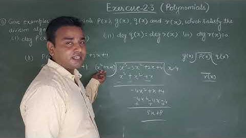 EXERCISE-2.3 question 5 ncert Mathematics class-10 (Polynomials)