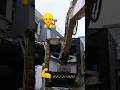 destroying old garage with excavator Cabview #shorts #demolition