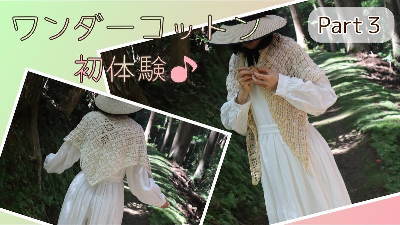 Part 3: Rows 14-17] I tried crocheting a triangular shawl with