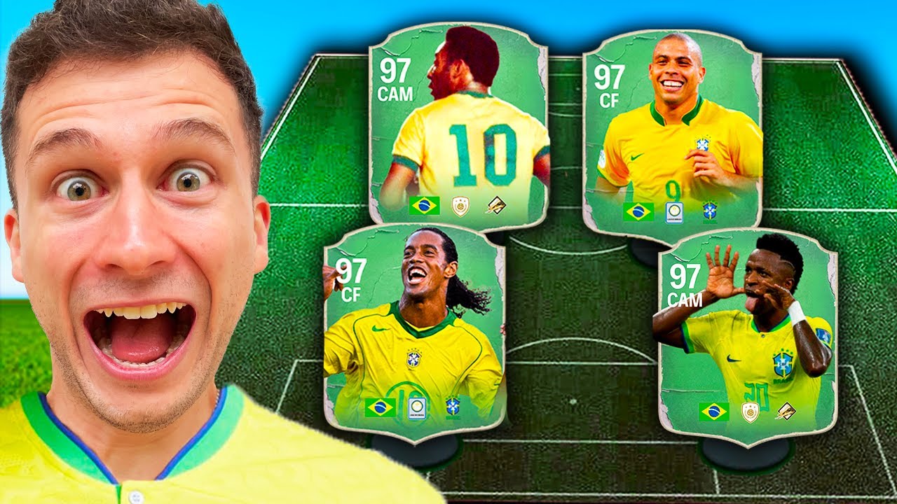 MONTEI UM QUARTETO MILIONÁRIO BRASILEIRO E JOGUEI A WL 🔥🔥 EA FC 24