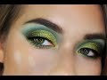 FALL MAKEUP TUTORIAL | GREEN EYESHADOW | JUST MY LUCK COLOURPOP PALETTE