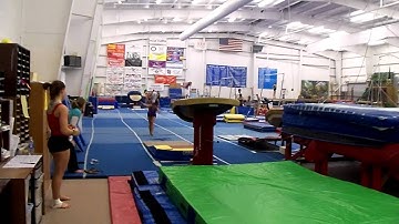 Yurchenko 1 1/2 on hard surface