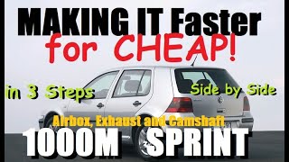 Making an old VW Golf IV 1.6 faster - for cheap